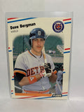 # 52 Dave Bergman  Detroit Tigers 1988 Fleer Baseball Cards