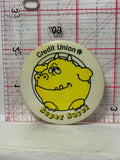 Super Saver Mascot Credit Union  Button Pinback