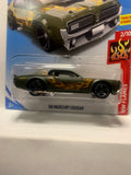 Green '68 Mercury Cougar HW Flames FYC37 D7C4 2017 Long Card Hot Wheels Diecast Car