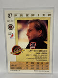 # 87 Kay Whitmore  Vancouver Canucks 92-93 O-Pee-Chee Premier Hockey Cards