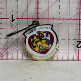 Town of Stettler Heart of Alberta Zipper Pull  Lapel Pin