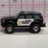 Black Tonka Highway Patrol Police Bronco 2014 Hasbro Diecast Car