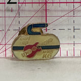 Curl Up 1170 CKGY with KG Radio Station  Lapel Pin