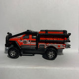 Red Fire Rescue Superlift Ford Ford F-350 Super Duty Truck Matchbox Diecast Car
