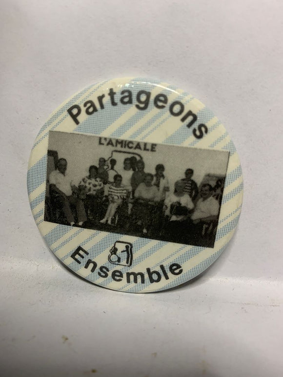 Partageons Ensemble  Button Pinback