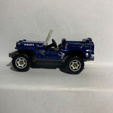Blue Jeep '43 Willy's MBX Jungle Series 1/52 Matchbox Diecast Car