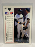 # 287 Kevin Bass  San Francisco Giants 1991 UD Baseball card
