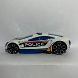 White Highway Patrol Police Speed Trap T9685 Hot Wheels Diecast Car
