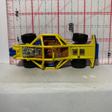 Yellow Roll Cage Jungle Rally Hot Wheels Diecast Car