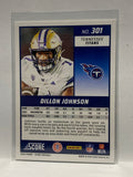 # 301 Dillon Johnson Rookie Tennessee Titans 2024 Score Football Cards