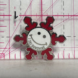 I Ski Sunshine Snowflake  Lapel Pin