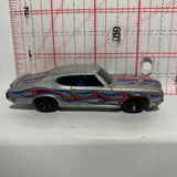 Silver Flames '70 Buick GSX Workshop Heat Fleet Hot Wheels Diecast Car