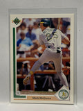 # 174 Mark McGwire  Oakland Athletics 1991 UD Baseball Cards