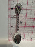 Cross Stitch Purple Flower Misc Souvenir Spoon
