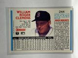 # 244 Roger Clemens  Boston Red Sox 1992 Donruss Baseball Cards