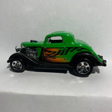 Green '34 Ford 3 Window Coupe Hot Wheels Diecast Car