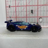 Blue Corvette C7 R HW Race Team Hot Wheels Diecast Car