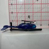 Blue Police Helicopter Unbranded Diecast Car