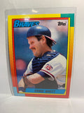 # 128T Ernie Whitt  Atlanta Braves 1990 Topps Baseball Cards