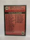 # 374 John Wathan Manager Kansas City Royals 1989 Topps Baseball Cards