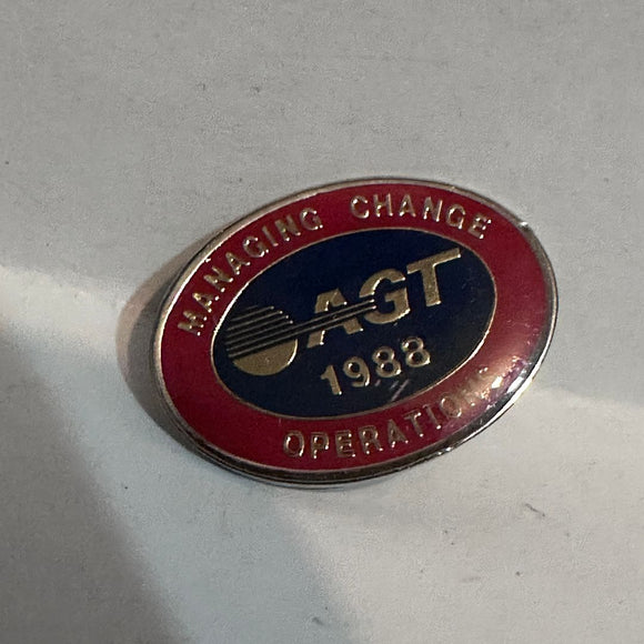 AGT 1988 Managing Change Operation  Lapel Pin