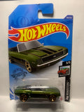 Green '69 Camaro HW Roadsters GHG06 M7C6 2018 Long Card Hot Wheels Diecast Car