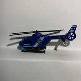 Blue Police Helicopter Unbranded Diecast Car