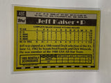# 49T Jeff Kaiser  Cleveland Indians 1990 Topps Baseball Cards