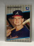 # 587 Bruce Benedict  Atlanta Braves 1989 Fleer Baseball card
