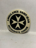 Ambulance Saint-Jean Serouriste junior Logo  Button Pinback