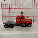 Red Kenworth Red Devil Semi Truck Yatming Diecast Car