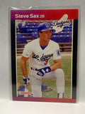 # 84 Steve Sax  Los Angeles Dodgers 1989 Donruss Baseball Cards
