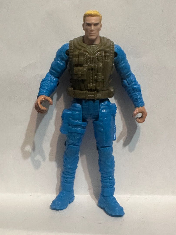 Military Soldier Blue Uniform Action Figure Toy