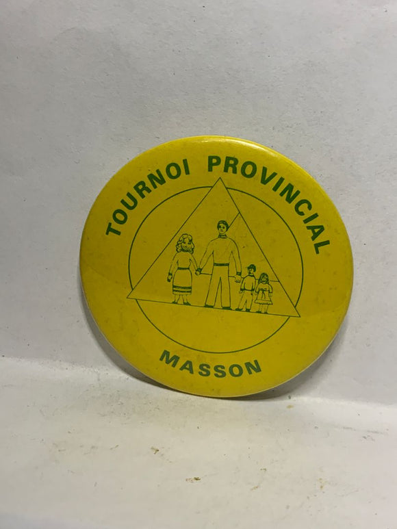 Tournai Provincial Masson Logo  Button Pinback