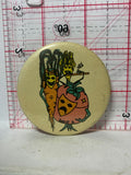 Masked Vegetables Art Robert P  Button Pinback