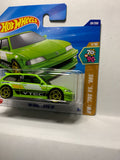 Green '90 Honda Civic EF HW '70s vs '90s HYX90 N521 G1 2025 Short Card Hot Wheels Diecast Car