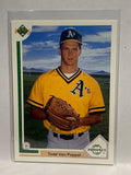 # 53 Todd Van Poppel Top Prospect Oakland Athletics 1991 UD Baseball card