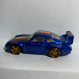 Blue Porsche 993 GT2 Super Treasure Hunt Hot Wheels Diecast Car