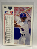 # 646 Juan Gonzalez  Texas Rangers 1991 UD Baseball card