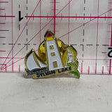 Sylvan Lake Mermaid Lighthouse Alberta  Lapel Pin