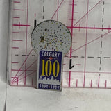 Calgary 100th 1894 1994 Alberta  Lapel Pin