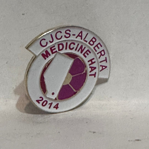 CJCS Alberta Medicine Hat 2014 Logo  Lapel Pin