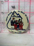 J'aime Skier au Mont St Castin Lac Beauport  Button Pinback