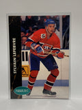 # 307 Sylvain Lefebvre  Montreal Canadiens 92-93 Parkhurst Hockey Cards