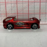 Red  Deora ii 1999 Hot Wheels Car Diecast Car