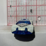 White Highway Patrol Police Speed Trap T9685 Hot Wheels Diecast Car