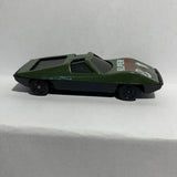 Green Super Racer Fiat Abarth Tootsie Toy Diecast Car