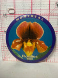 Montreal Fleralies 1980 Orchid  Button Pinback
