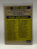 # 393 Pete Rose Manager Cincinnati Reds 1987 Topps Baseball Cards