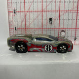 Silver #8 Reverb G8095 Hot Wheels Diecast Car